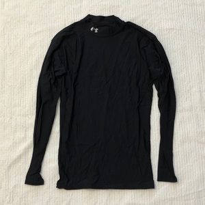 Under Armour | Black Mock Neck Athletic Top
